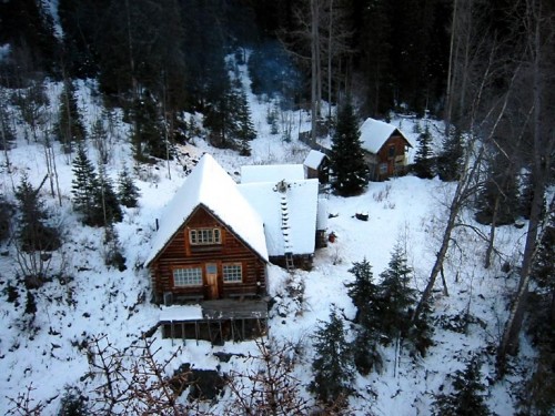 Woody's log home