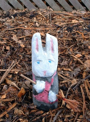 Sean bunny carving