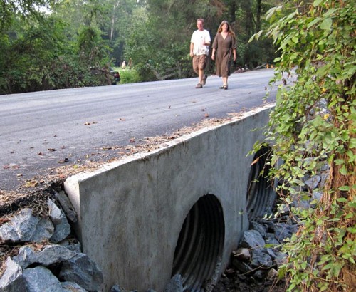 New culverts Polecat Creek on Rt 697