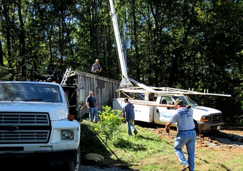 Frack crew at work