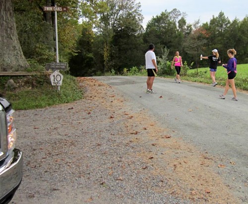 Colonial 200 relay race passes by