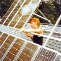 Changing solar collector tilt
