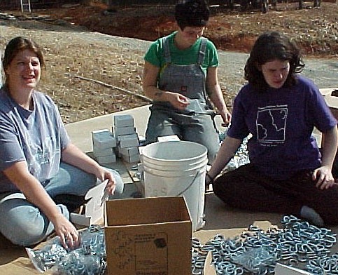 Hammock hanging kit making.