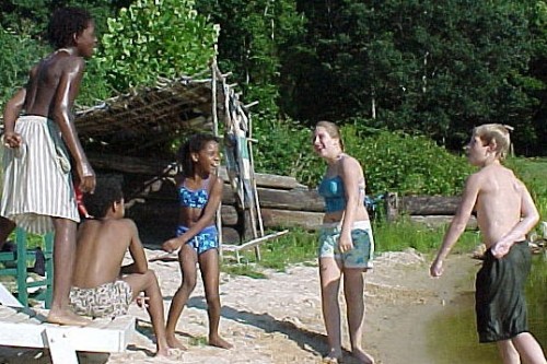 Kids on the beach